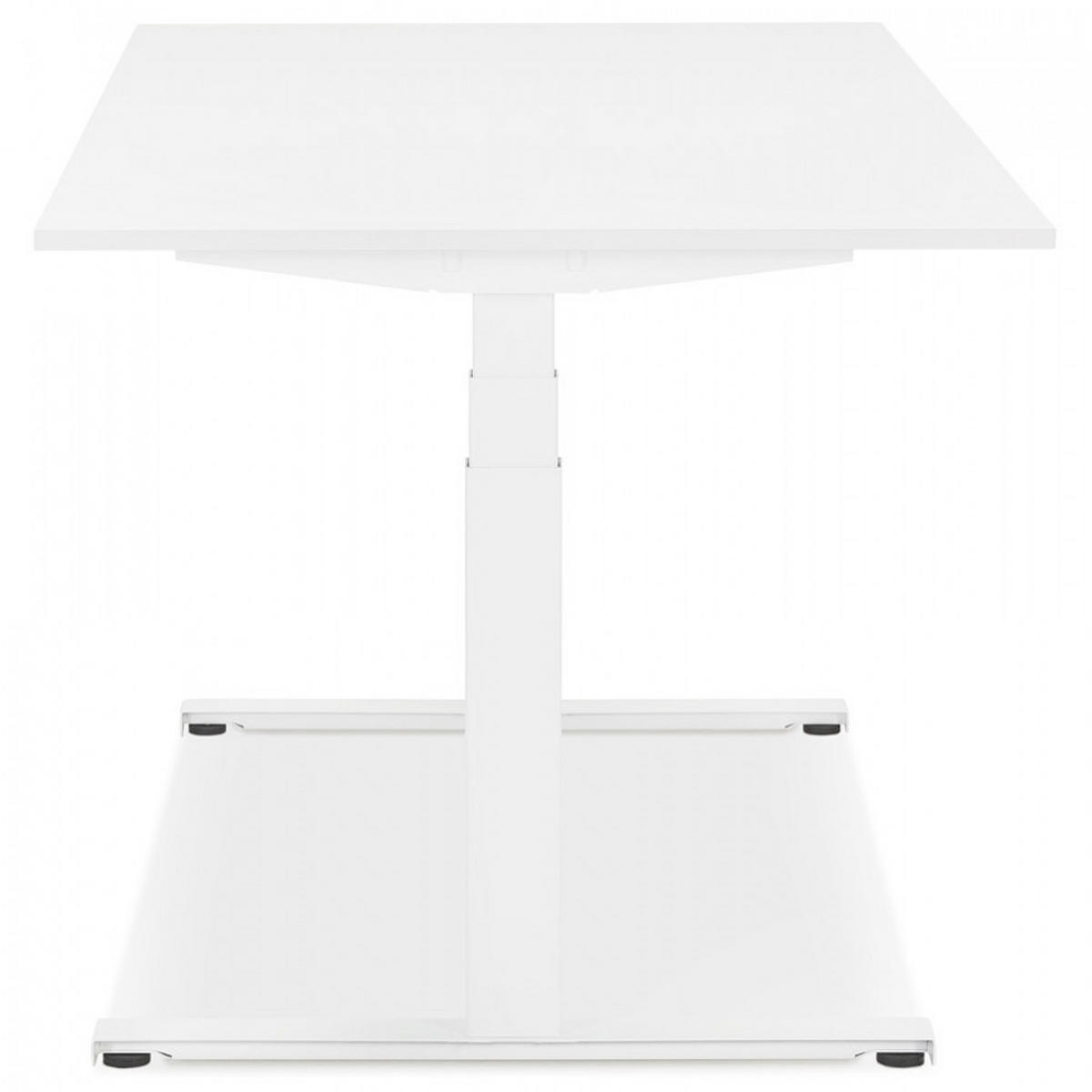 SCHREIBTISCH Weiß 140x70x127 cm - Weiß, Holz/Metall (140/70/127cm) - AlterEgo