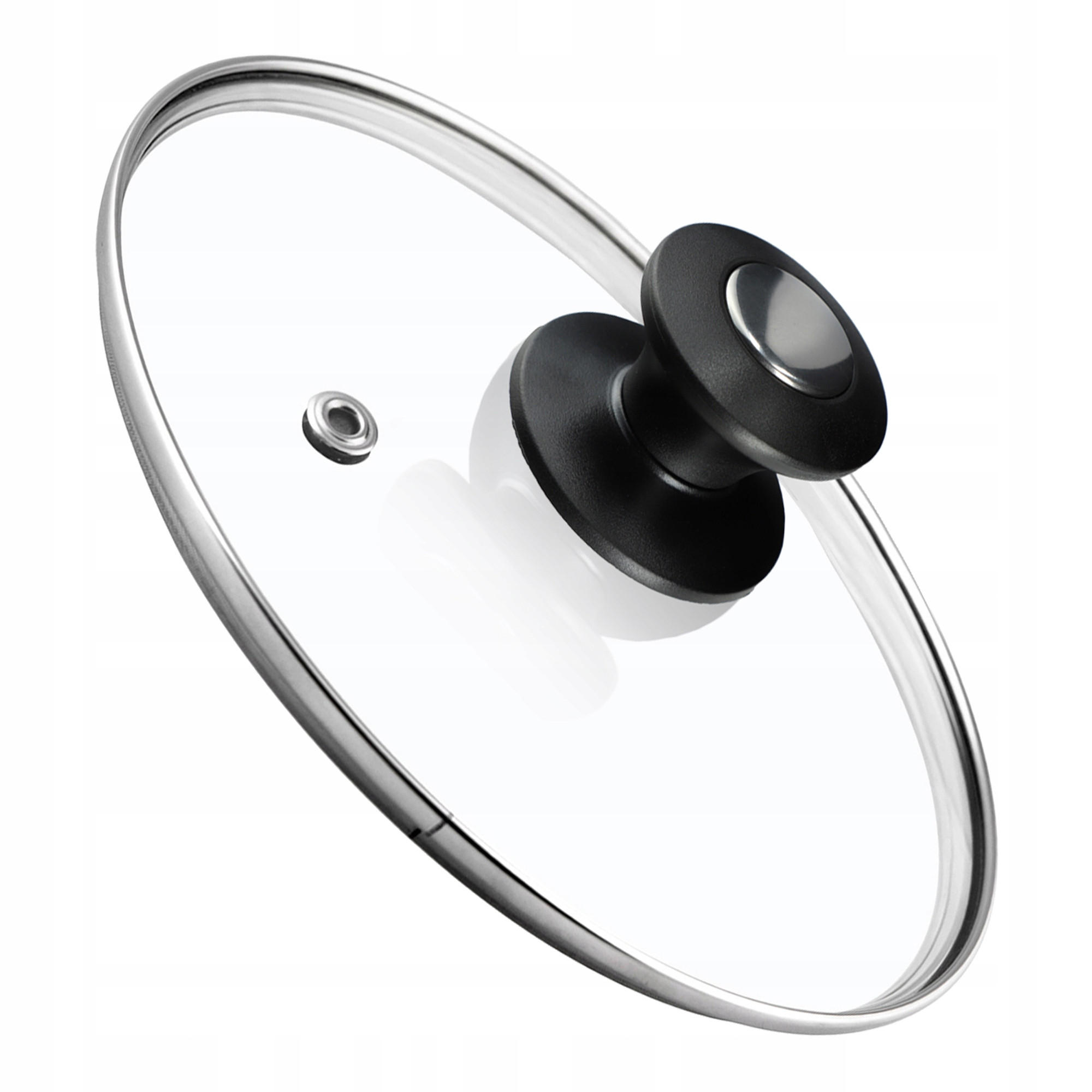 DECKEL mit Griff, 20 cm, 1 Stück - Transparent, Glas/Kunststoff (20cm) - KADAX