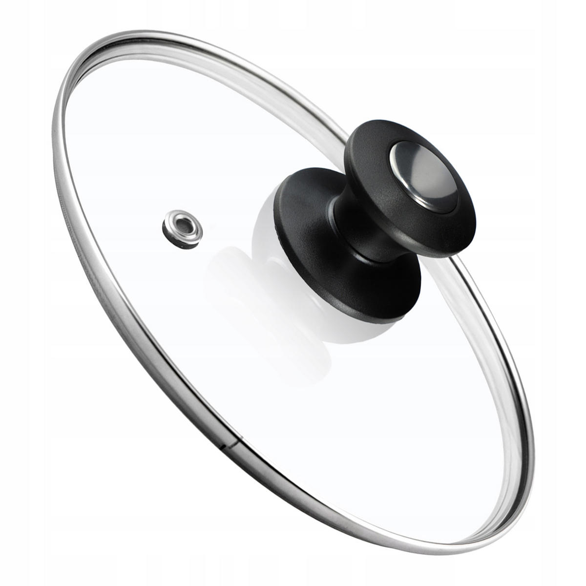 DECKEL mit Griff, 20 cm, 1 Stück - Transparent, Glas/Kunststoff (20cm) - KADAX