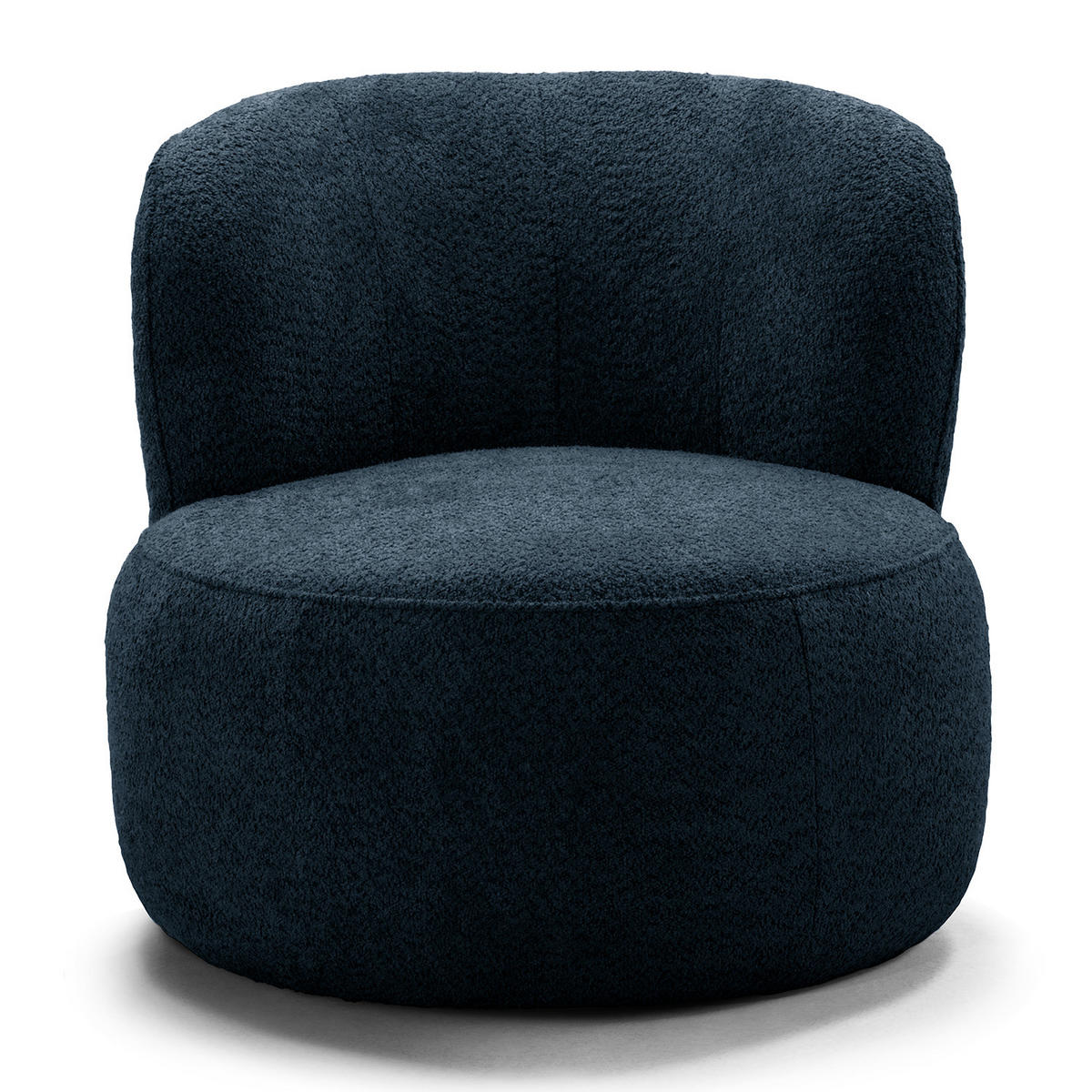 SESSEL - Schwarz/Dunkelblau, Kunststoff/Textil (78/75/84cm) - home24