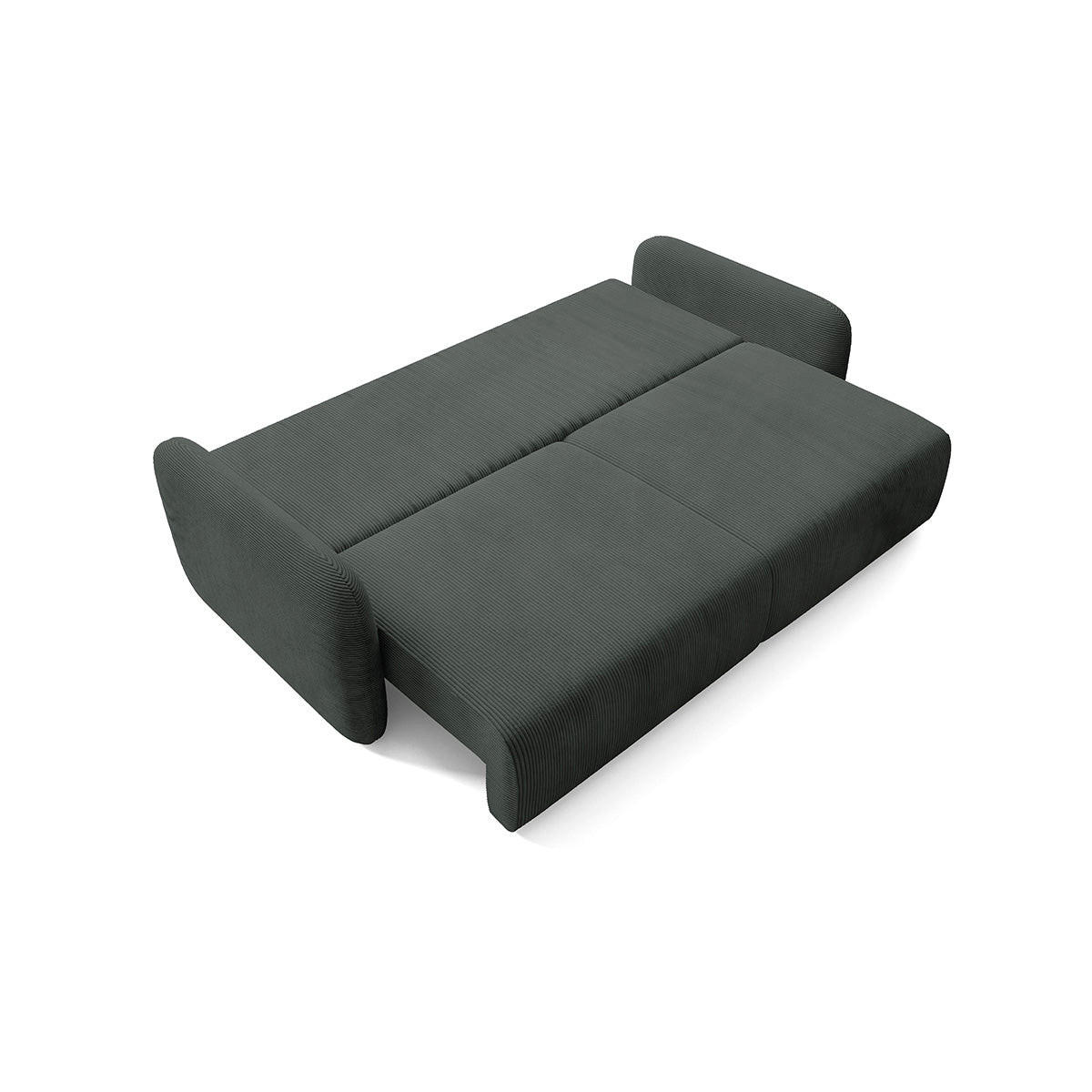 POHOVKA Dora 3 miesta na sedenie Tmavošedá - sivá, drevo (233/92/110cm) - Petits-meubles