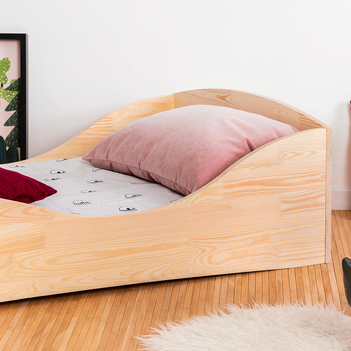 POSTEĽ 90/200 Zoé Prírodné drevo - hnedá, drevo (90/200cm) - Petits-meubles