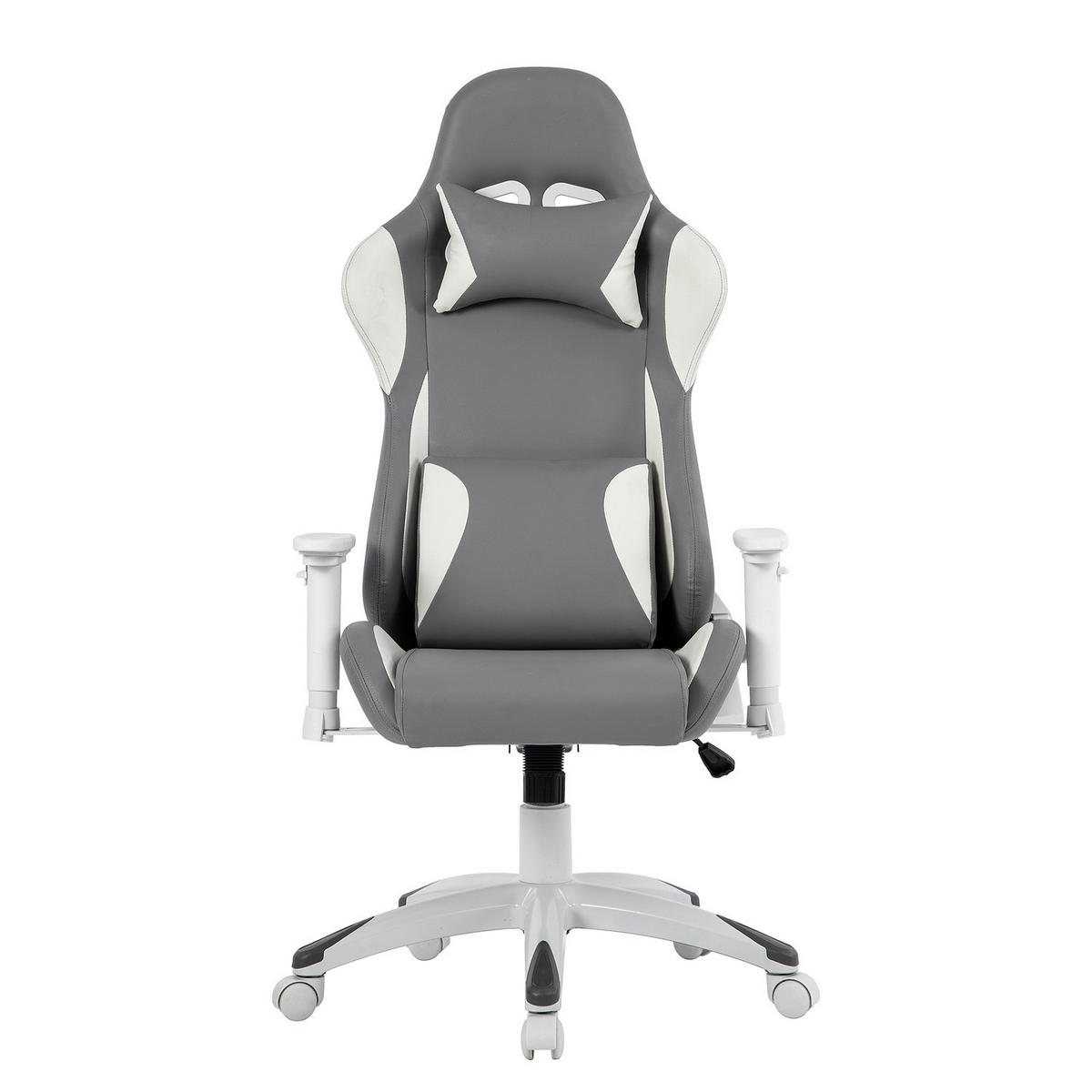 GAMING CHAIR - Kunstleder - Grau, Kunststoff (66/134/59cm) - home24