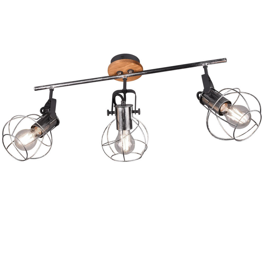 DECKENLEUCHTE MADRAS Silber Gestell - Silberfarben, Metall (60/14/28cm)