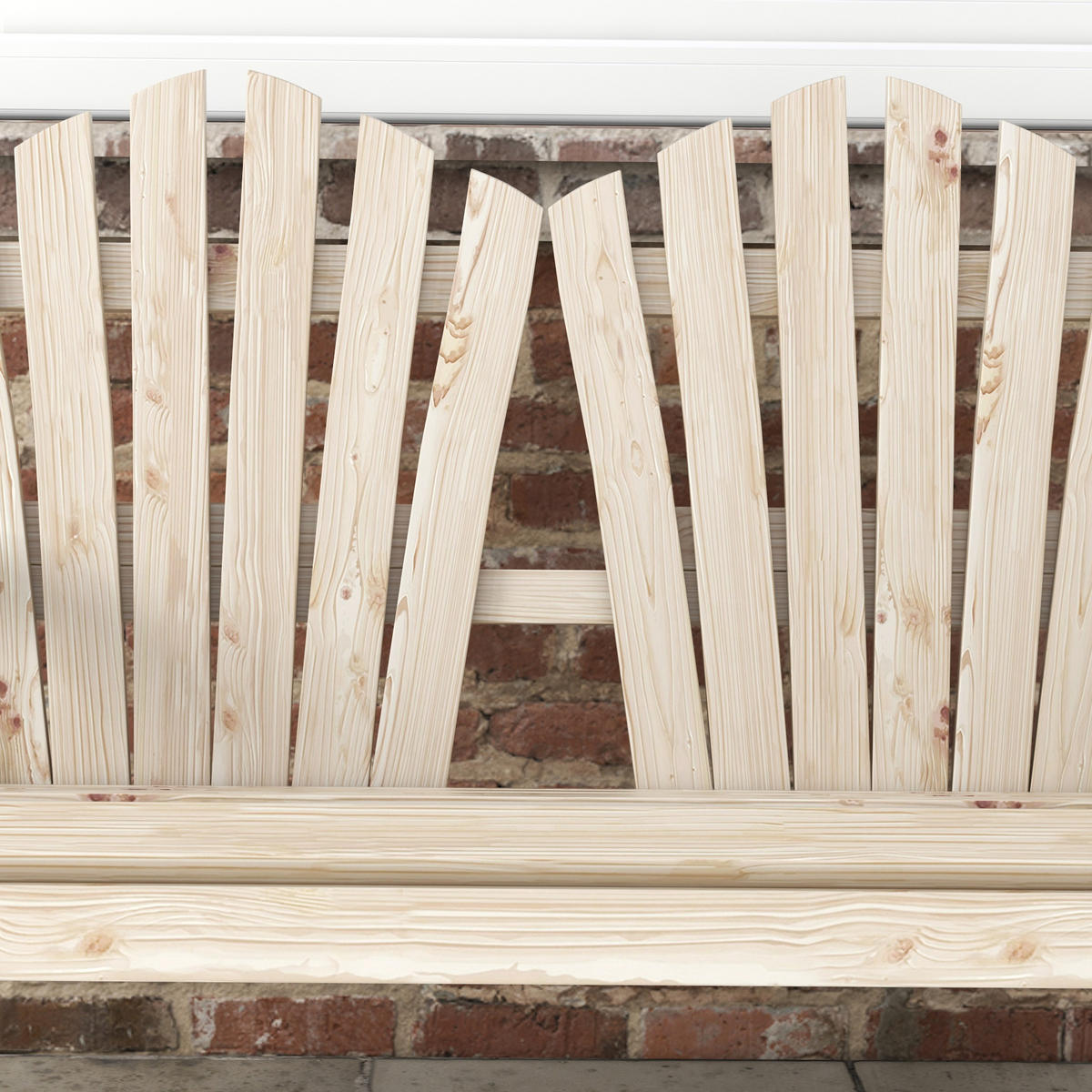GARTENBANK 108x66x95 cm Holz natur - Naturfarben, Holz (108/95/66cm) - Fortuna Lai