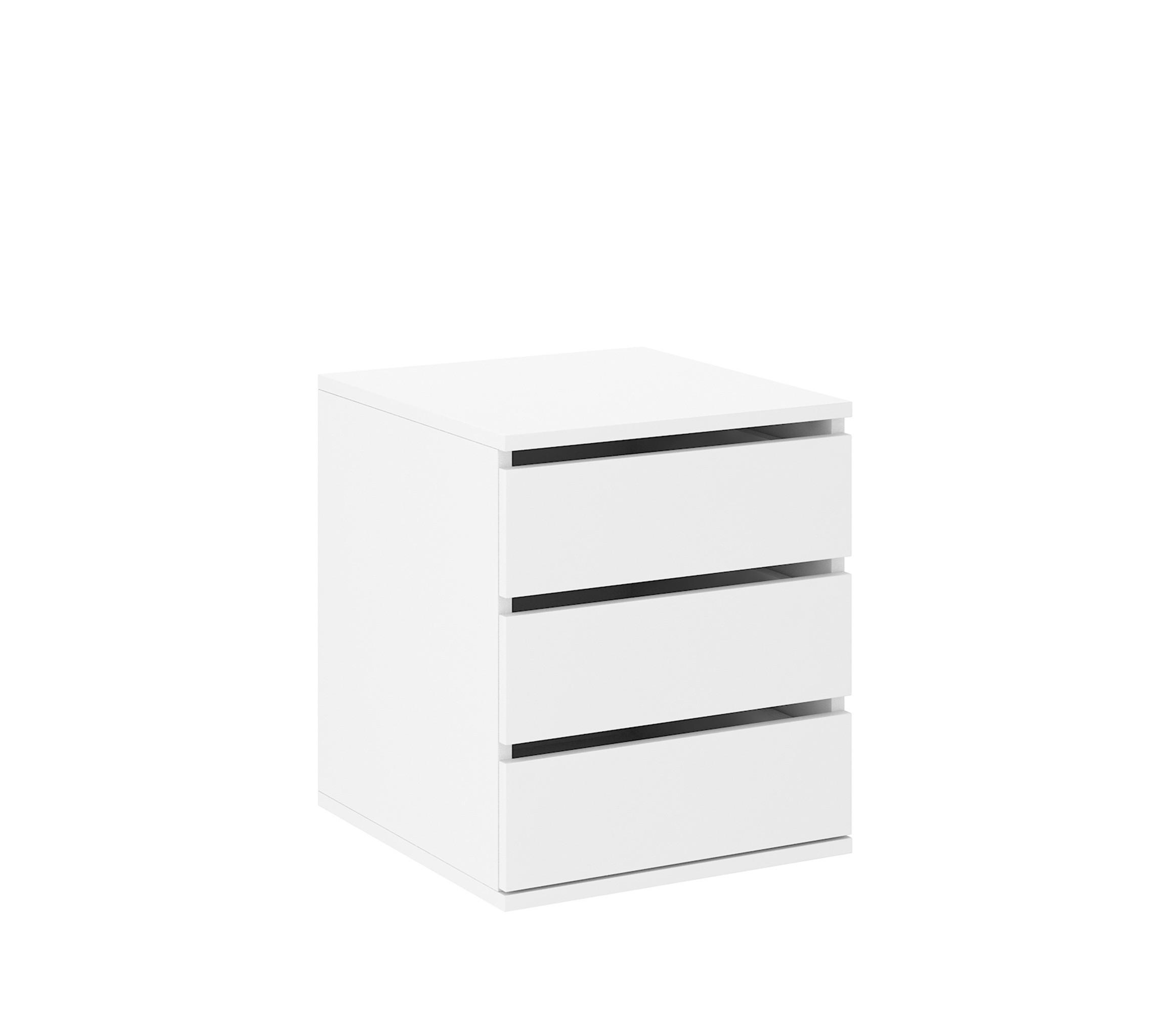 SCHUBKASTENEINSATZ Storicos Weiß 38,6/51,3/50 cm - Modern - Weiß, Holzwerkstoff/Kunststoff (38.6/51.3/50cm) - AX Living