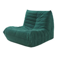 BODENSESSEL Kodsø - Grün, Textil (90/75/100cm) - [en.casa]