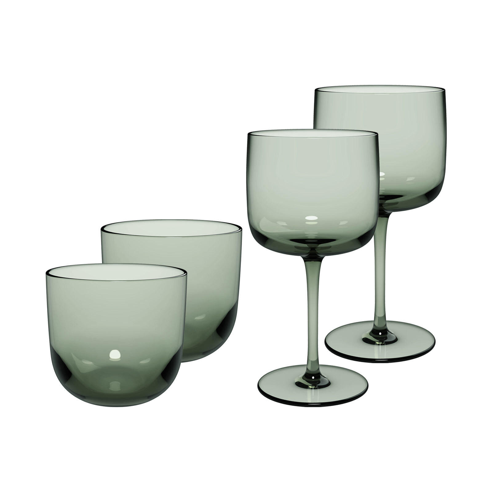 WEIN- UND WASSERGLÄSER Like Glass Sage 4er Set - Grün, Glas - like.Villeroy & Boch