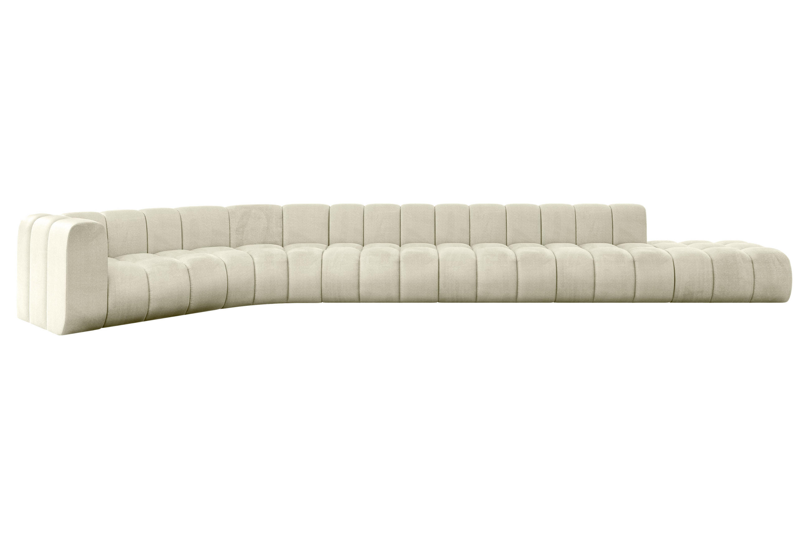 ECKSOFA modulares Sofa Tilmo-L3 - 581x194x70 cm Beige - Beige, Holzwerkstoff/Textil (581/194cm) - ALTDECOR