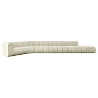 ECKSOFA modulares Sofa Tilmo-L3 - 581x194x70 cm Beige - Beige, Holzwerkstoff/Textil (581/194cm) - ALTDECOR