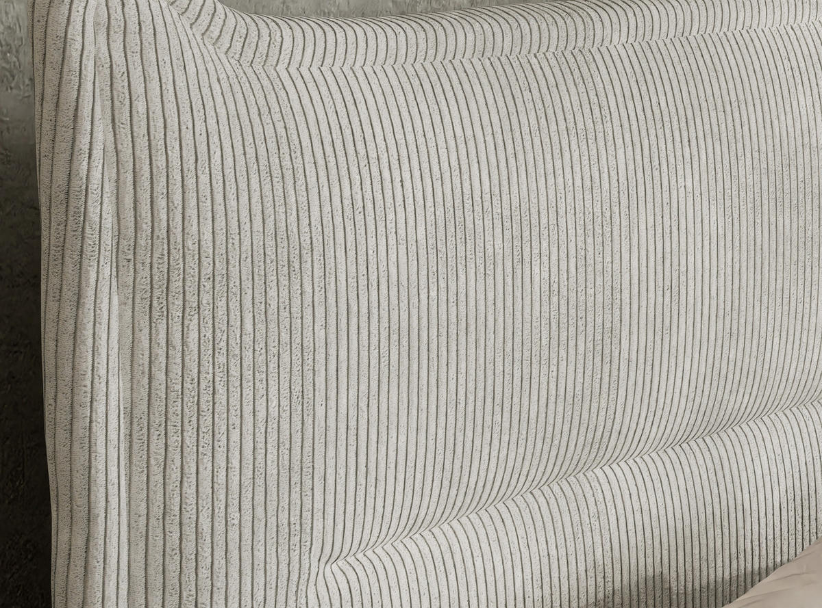 BOXSPRINGBETT Pelino 160/200 cm, in Creme, Bettkasten, Matratze, Topper - Creme/Schwarz, Holz/Holzwerkstoff (160/200cm) - Maison de Reve