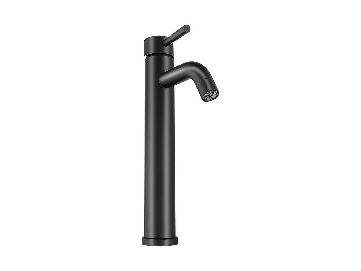 WASCHTISCHARMATUR - 16.5 cm x 4.9 cm - metall - schwarz Salavan - Schwarz, Metall (16.5/30.6/4.9cm) - Vente-Unique