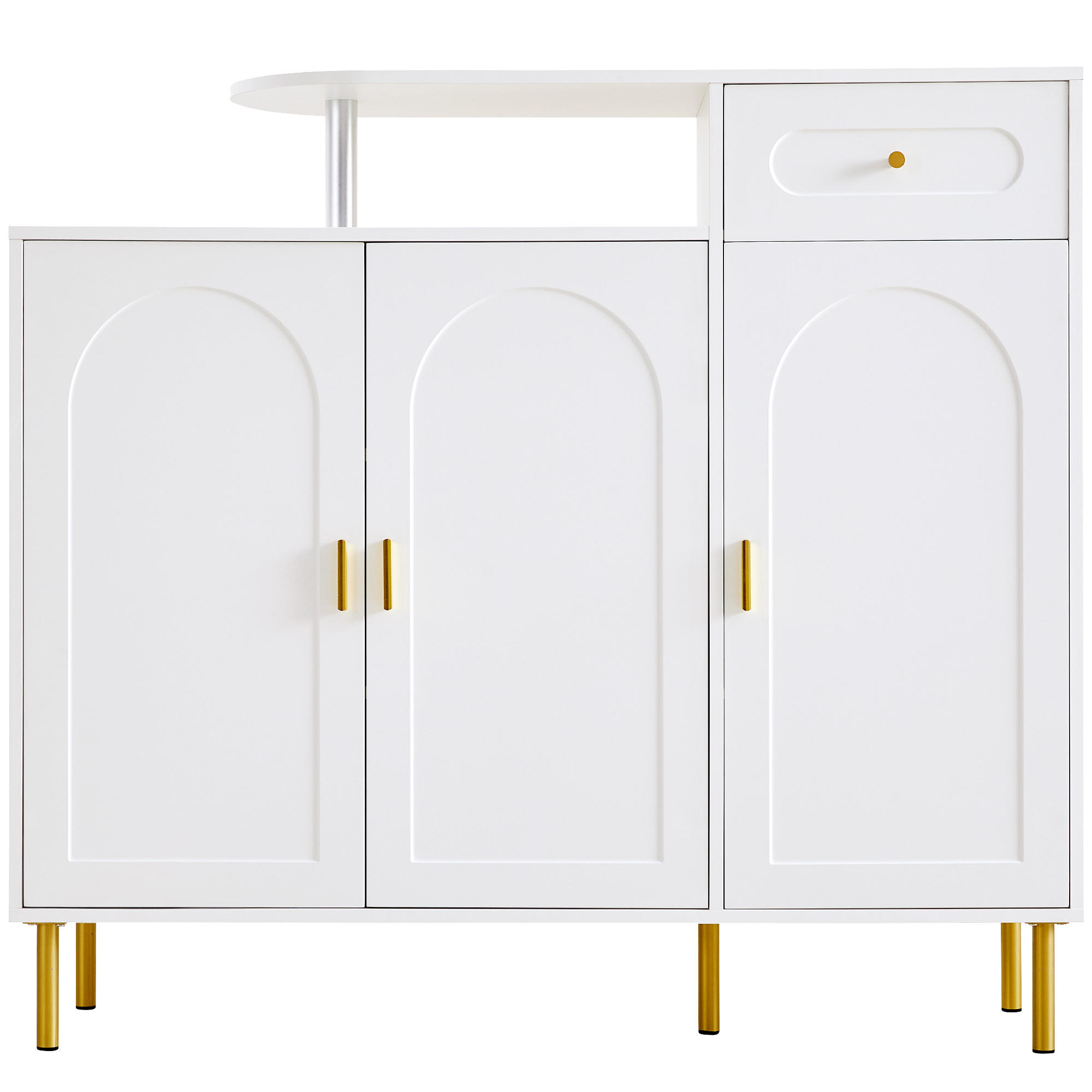KOMMODE White 120/35/92 cm - Weiß, Holzwerkstoff (120/92/35cm) - PANGIVO