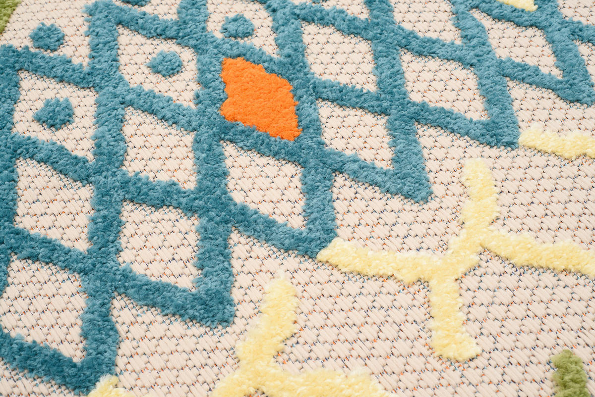 TEPPICH PATIO Creme Beige 160/220 cm - Beige/Creme, Kunststoff (160/220cm) - Tapiso