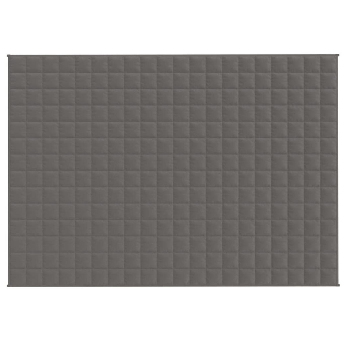 GEWICHTSDECKE Grau 135/200 Cm 6 Kg Stoff - Grau, Textil (135/200cm) - vidaXL