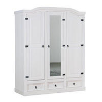 KLEIDERSCHRANK weiß - Weiß, Holzwerkstoff (157/193/57cm) - ebuy24