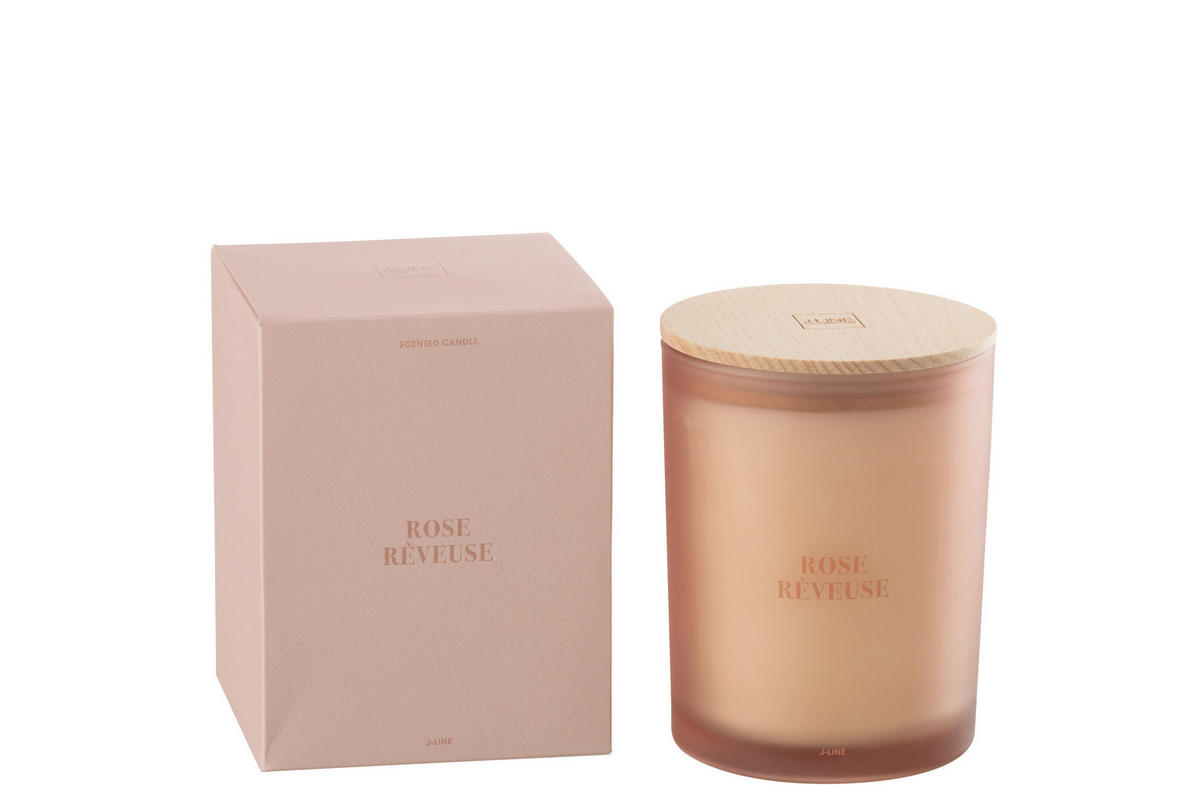 DUFTKERZE ACCORDS ESSENTIALS - Rosa - 52 Std. - Pink, Paraffin (10.5/14cm) - J-Line