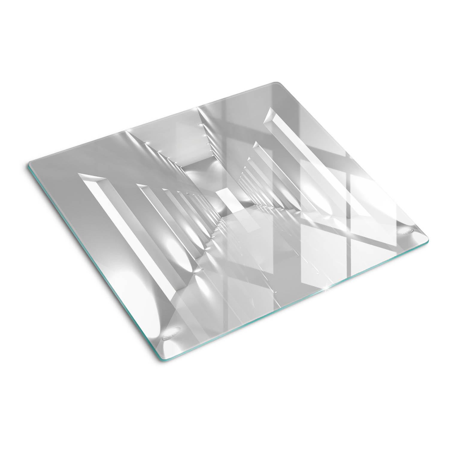Tulup Glasplatte Weiß 60x0.4x52 cm