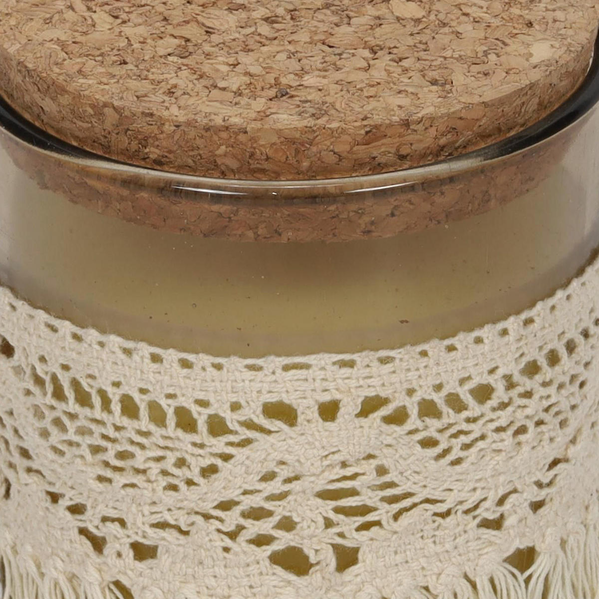 DUFTKERZE mit Korkdeckel 9/9/10 cm - Beige, Paraffin (10cm) - Homea