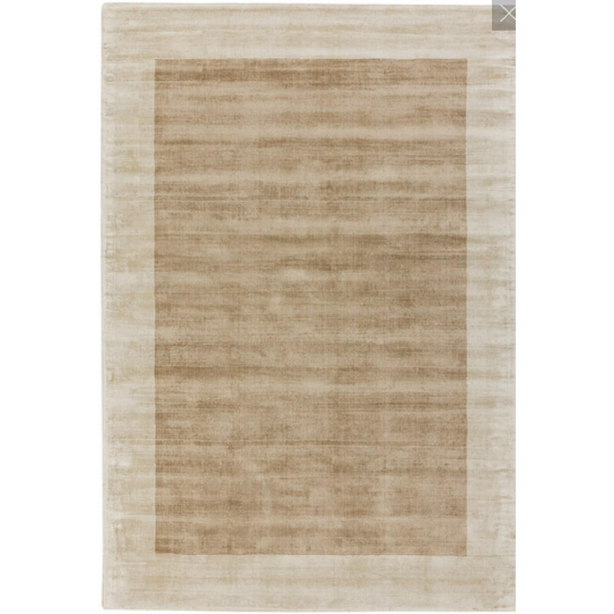 TEPPICH Einfarbiger handgefertigter mit Kanten LAME Beige 200 x 200 cm - Beige, Textil (200/200cm) - Novatrend