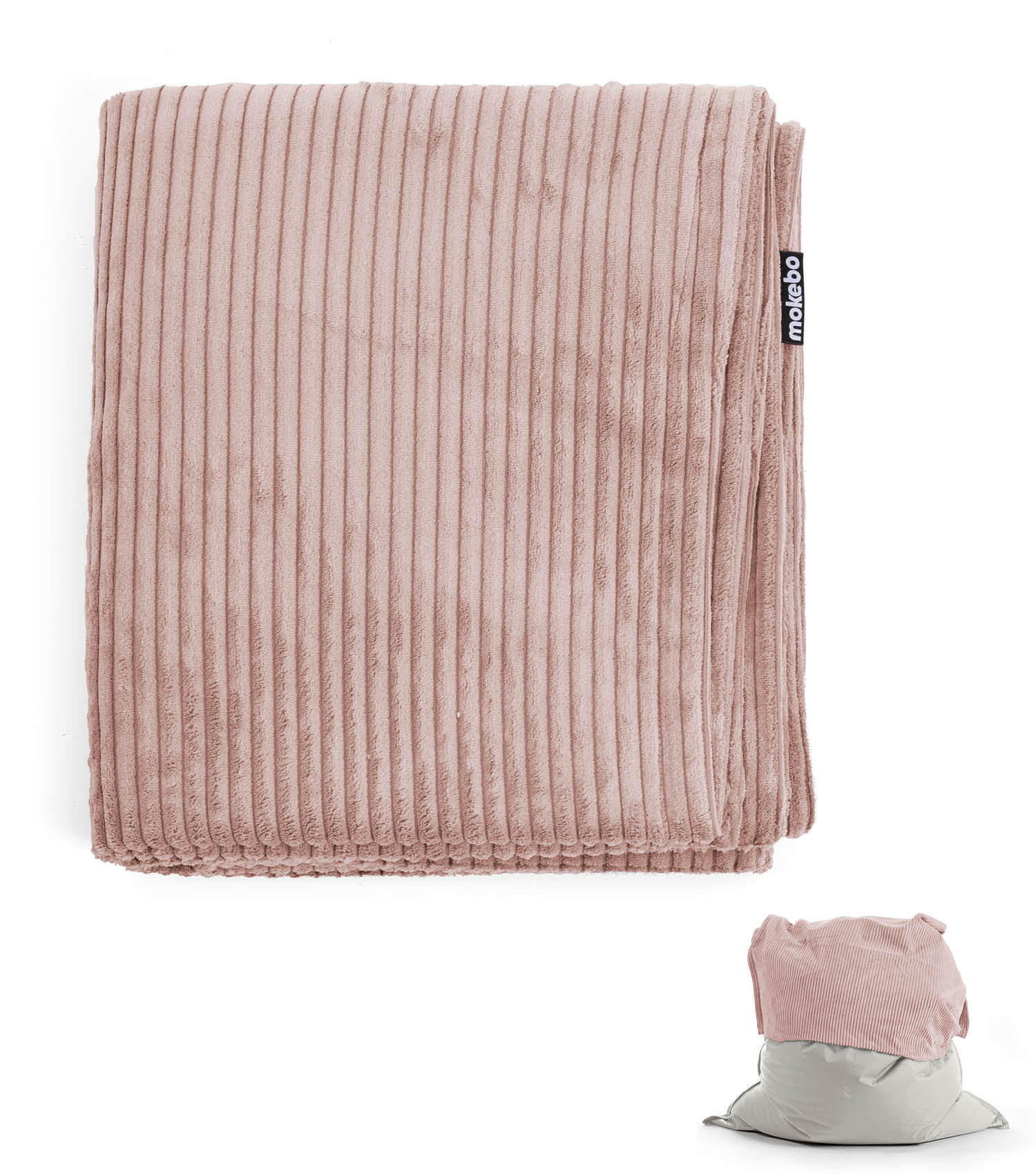 SITZSACK BEZUG Das Kuschel-Cover - Rosa, Textil (130/20/170cm) - Mokebo