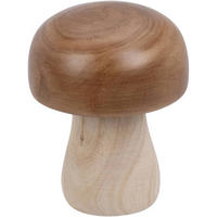 HOLZFIGUR Pilz 15 cm - Braun, Holz (12/15/12cm) - Home Styling Collection