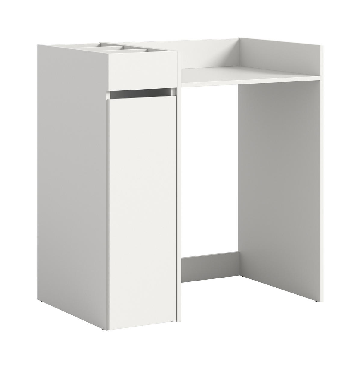 WASCHMASCHINENUMBAU 2tlg. Set Mixx Bad in weiß - modernes Design - B/H/T: 95x101x60 cm - Weiß, Holzwerkstoff (95/101/60cm) - Homes & Jones
