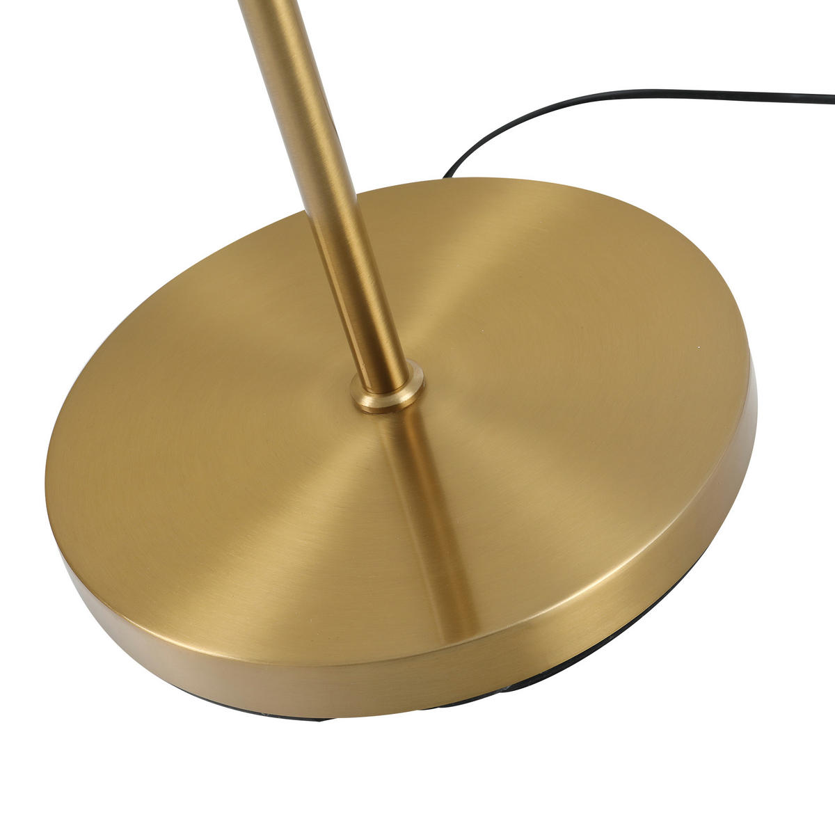 STEHLAMPE, Stahl+Glas, Golden+Weiß - Goldfarben/Weiß, Metall (39/28/165cm) - HOMCOM