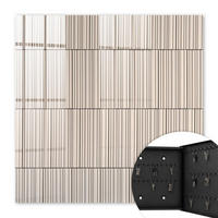 SCHLÜSSELBOX Schwarz 30x30 cm- Türöffnung nach rechts - Minimalismus der Linien - Beige, Metall (30/30/5cm) - TULUP