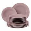 TAFELSERVICE Beat Color Glaze Altrosa 12er Set - Robinienfarben, Keramik (32.3/23.5/32.3cm) - Seltmann Weiden