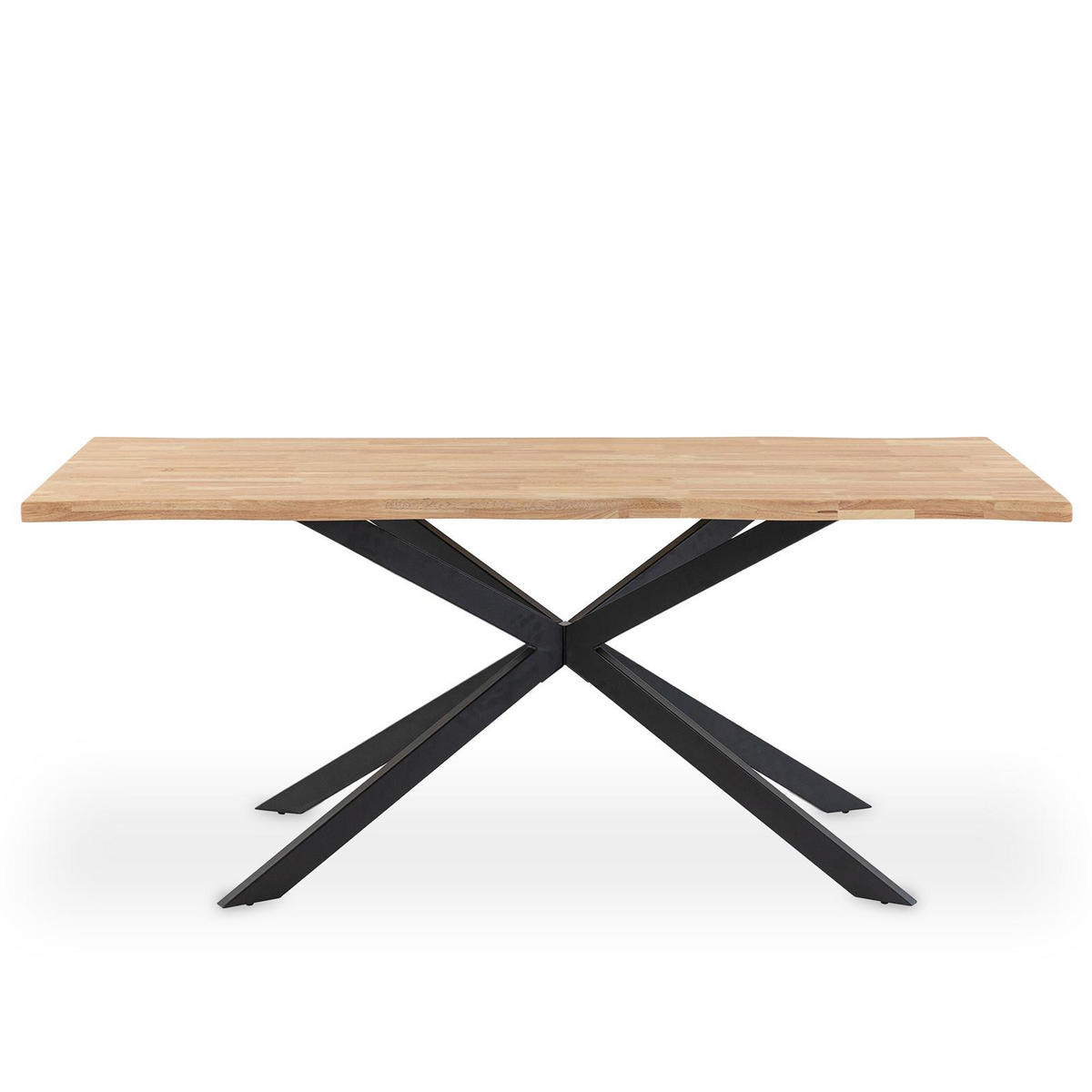 ESSTISCH NARVIK natur - Naturfarben, Metall (89/180/75cm) - IDIMEX