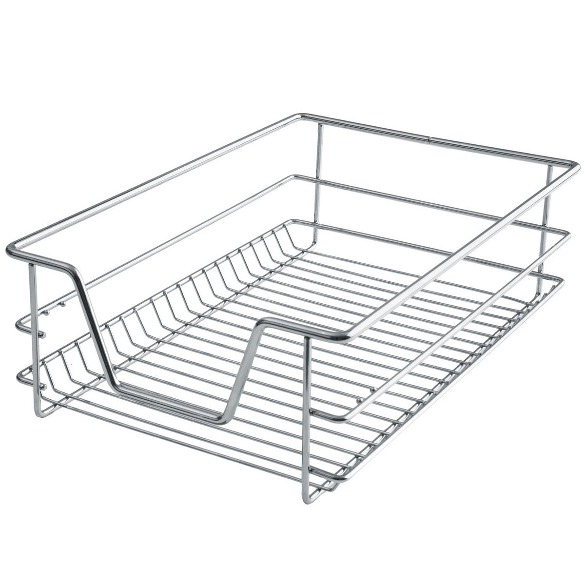 TELESKOPSCHUBLADE ,einfache Montage,grau - Grau, Metall (37/14/44cm) - tectake