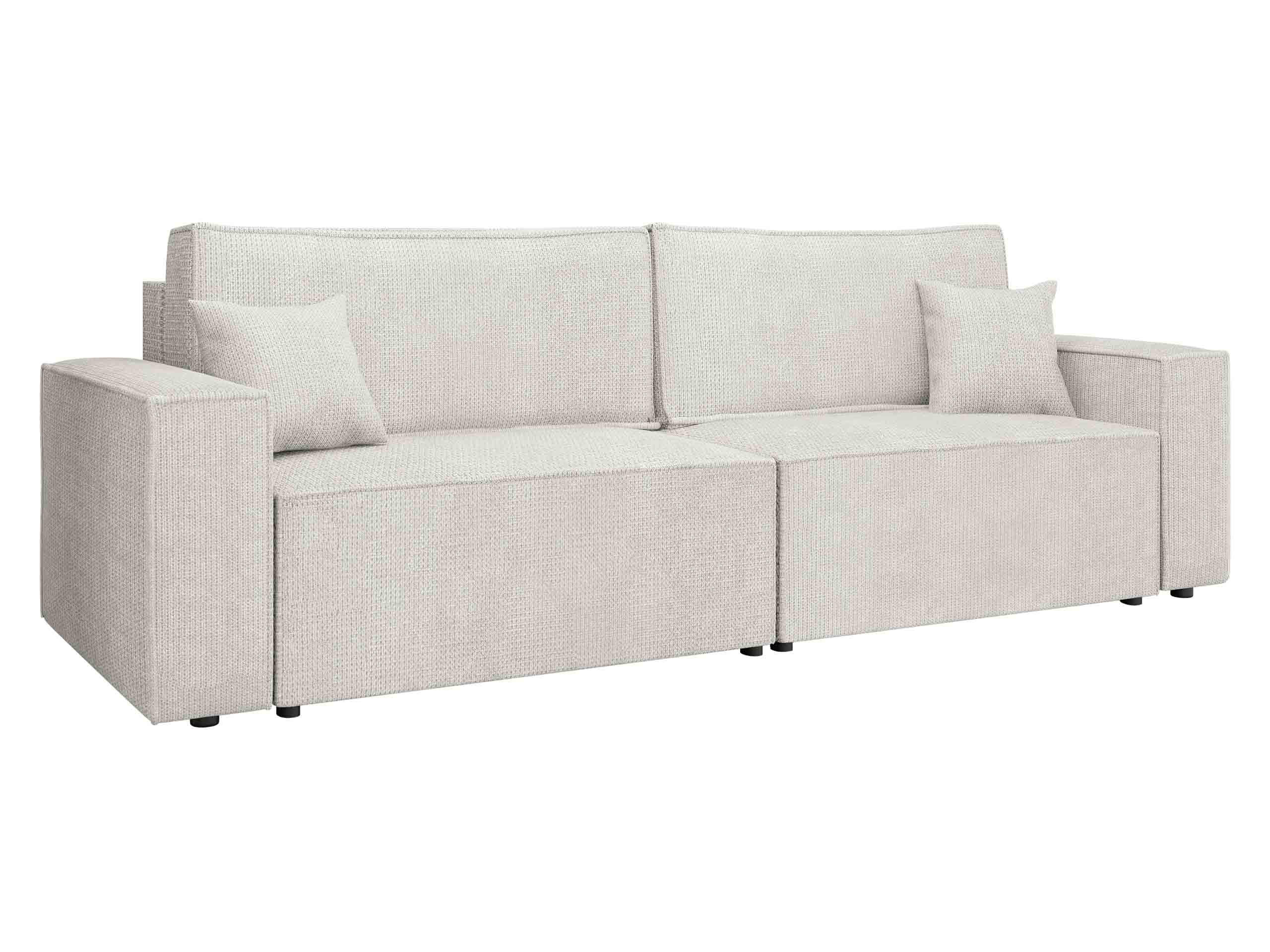 SCHLAFSOFA Karl - Creme/Schwarz, Holz/Kunststoff (245/82/90cm) - MIRJAN24