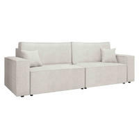 SCHLAFSOFA Karl - Creme/Schwarz, Holz/Kunststoff (245/82/90cm) - MIRJAN24