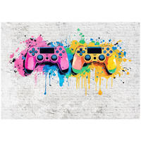 TAPETE Kinderzimmer Junge Gaming Vlies Fototapete 200x140 - Multicolor, Papier (200/140cm) - Wallarena