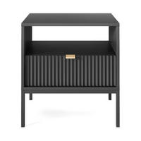 NACHTTISCH – S54 – 54 cm – NOVA – Schwarz - Schwarz, Holzwerkstoff (54/56/39cm) - hi-markt