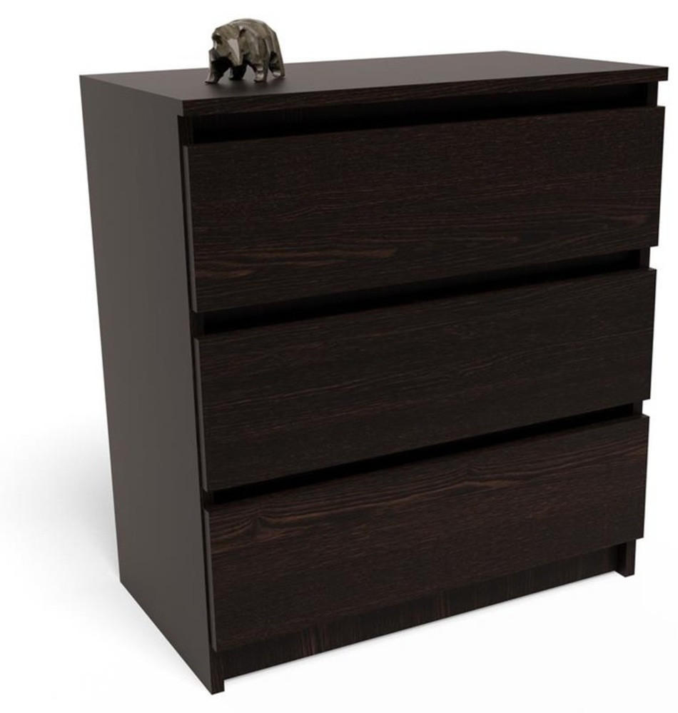 KOMMODE P3 EX3 Wenge 70/40/77 cm - Wengefarben, Holzwerkstoff (70/77/40cm) - Matkam Möbel