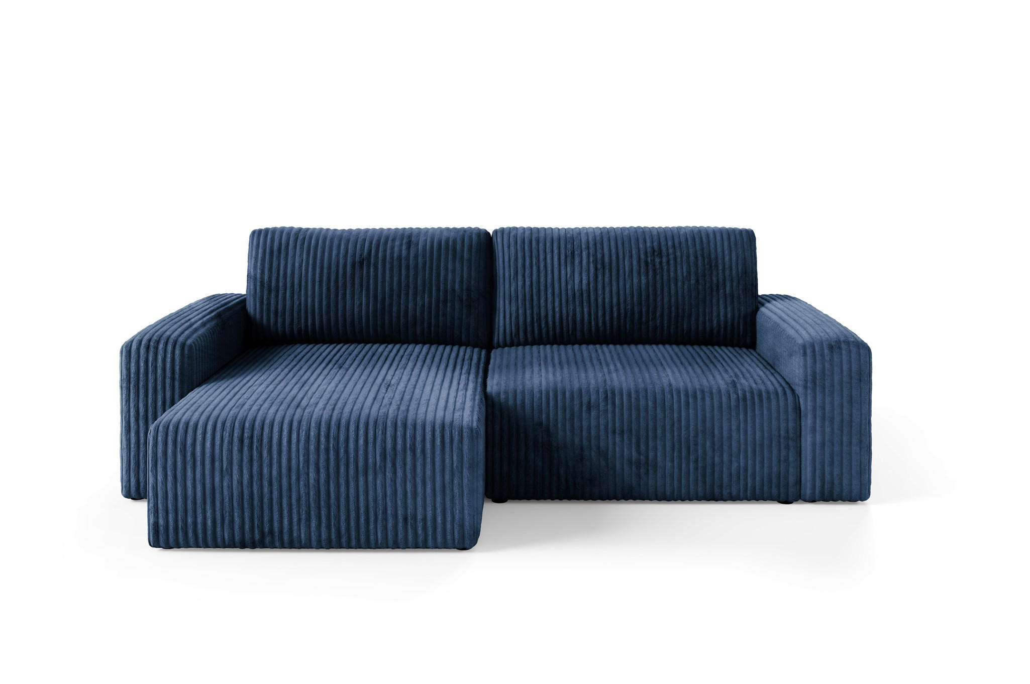 ECKSOFA Natalia - Dunkelblau, Holzwerkstoff/Textil (149/244cm) - Fun Möbel