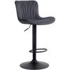 BARHOCKER Samt schwarz - Schwarz, Textil/Metall (48/83/54cm) - CLP