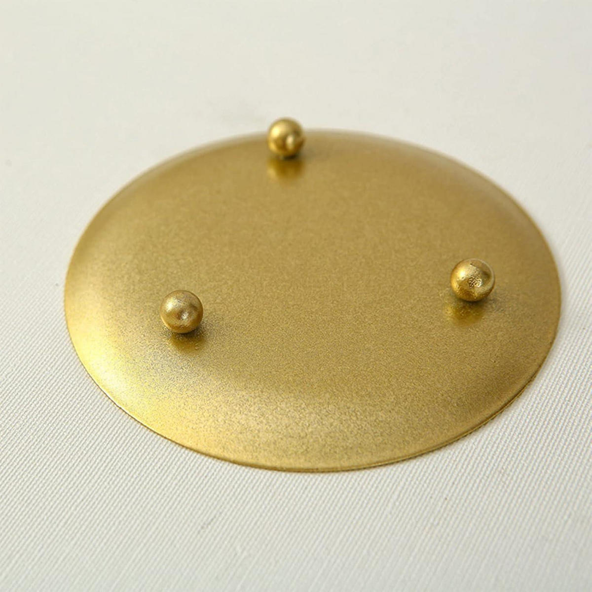 KERZENHALTER 2er-Set Metall Gold 9 cm - Goldfarben, Metall (9/1.5/9cm)
