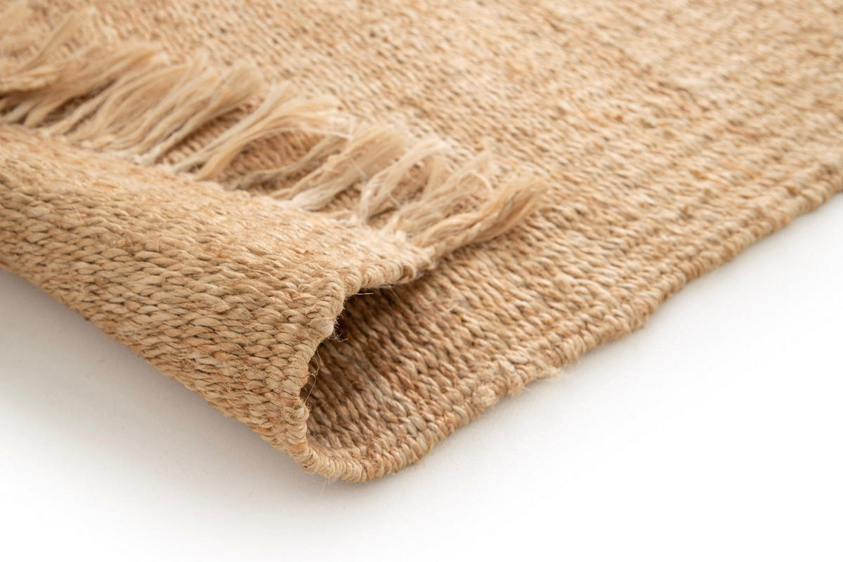 TEPPICH wendbar Jute hochwertig beige - Beige, Naturmaterialien (120/170cm) - AFK Living