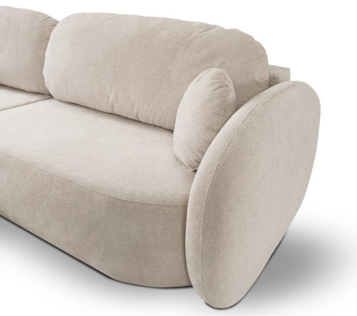ECKSOFA Beige OLIVIO Ausziehbar Links - Beige, Naturmaterialien (248/174cm) - Sepro Meble