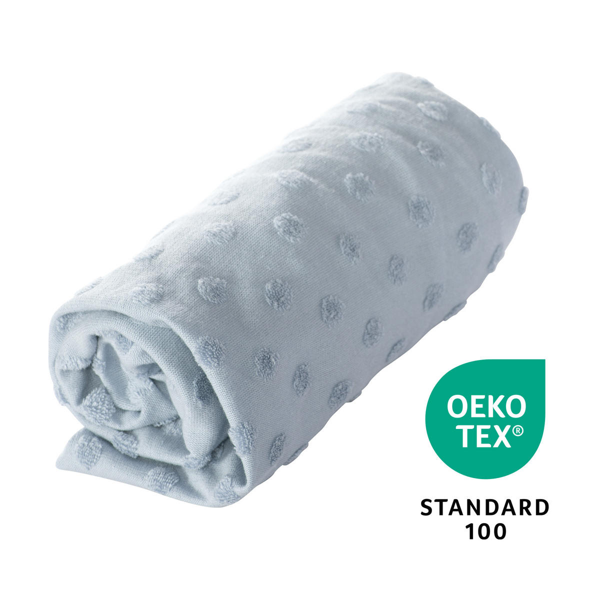 SPANNBEZUG für Wickelauflagen 75 x 85 cm - Hellblau, Textil (85/75cm) - Roba