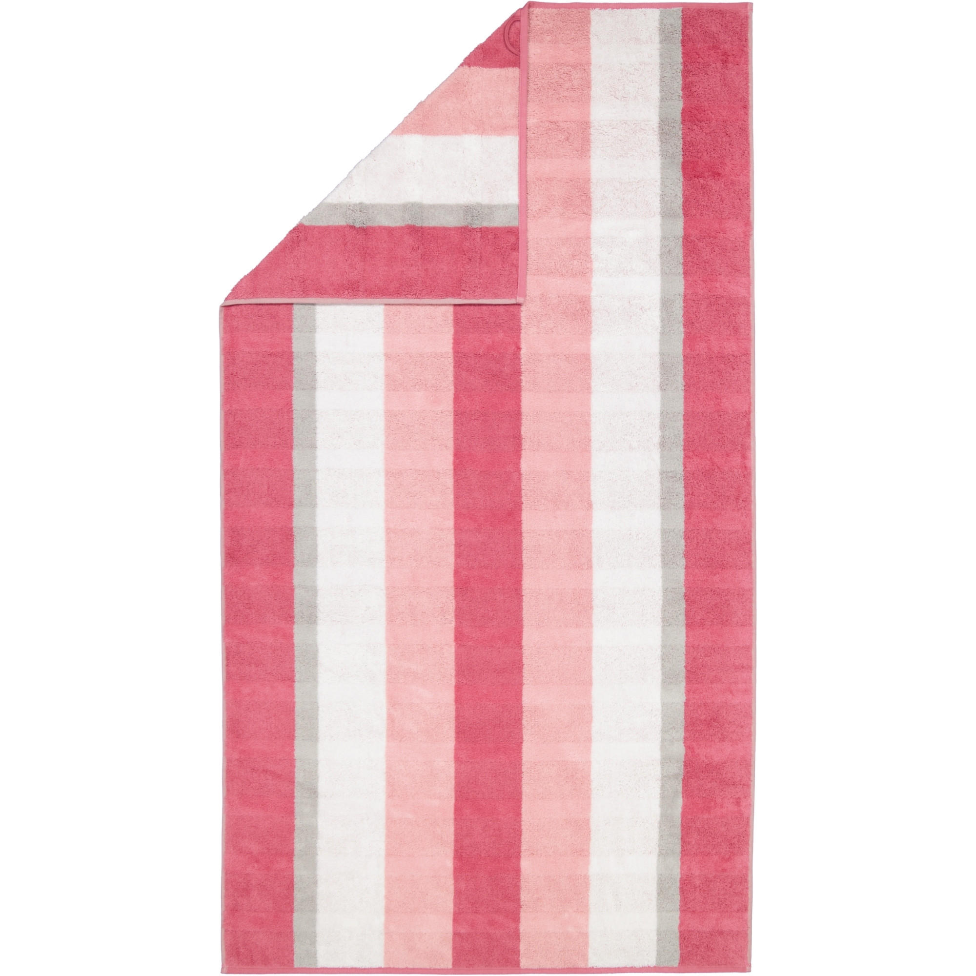 DUSCHTUCH NOBLESSE STRIPE 1087 ALTROSA - 22 - Rosa, Textil (80/150cm) - Cawoe