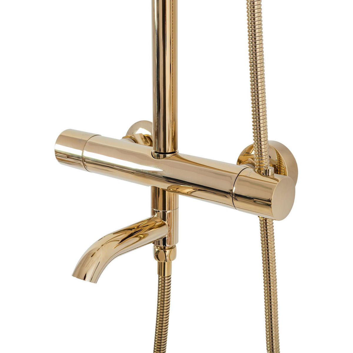 THERMOSTAT Duschset Rea Lungo Gold - Goldfarben, Metall (26.5/117/45cm) - REA