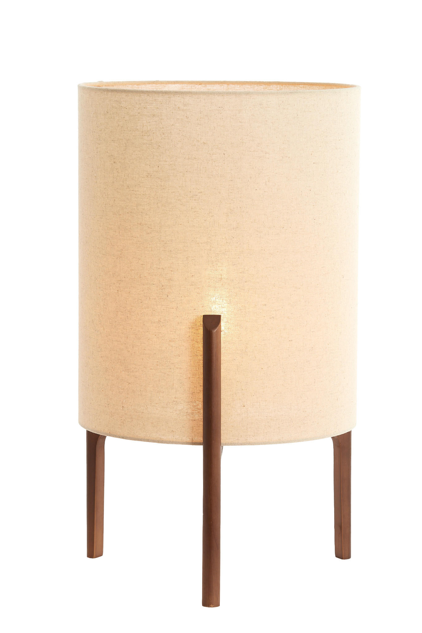 TISCHLAMPE Litto Braun Ø35/58 cm - Dunkelbraun, Holz (35/35/58cm) - Light & Living