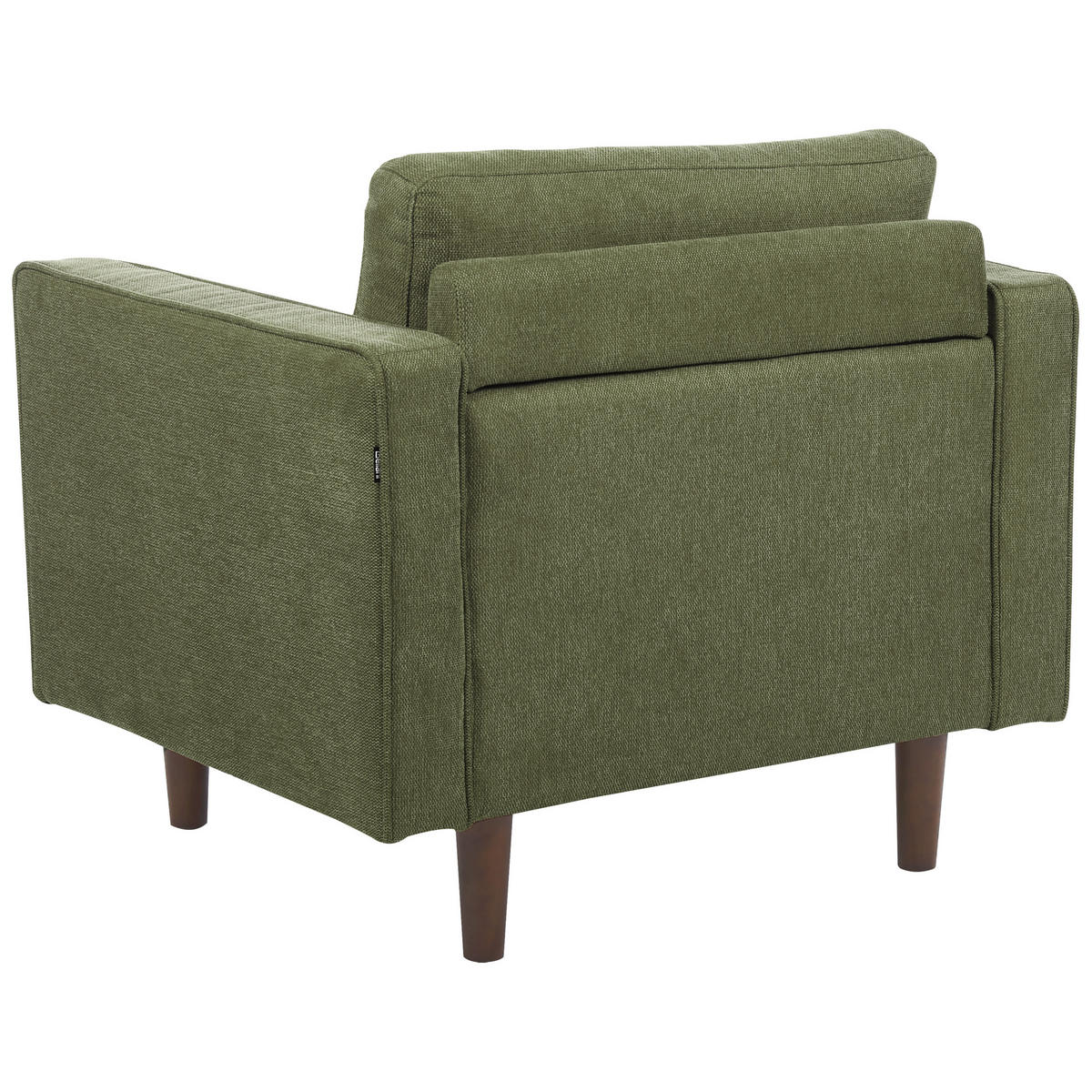 SESSEL dunkelgrün Nurmo - Dunkelbraun/Grün, Textil (86/78/74cm) - Beliani