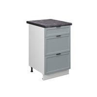 SCHUBLADENUNTERSCHRANK Fame-Line Hellblau-grau 50 cm, AP Anthrazit - Blaugrau/Weiß, Holzwerkstoff (50/82/60cm) - Vicco