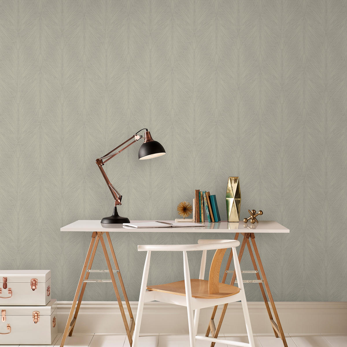 VLIESTAPETE - Lowen greige - Braun, Papier/Kunststoff (52/1000cm) - Superfresco Easy
