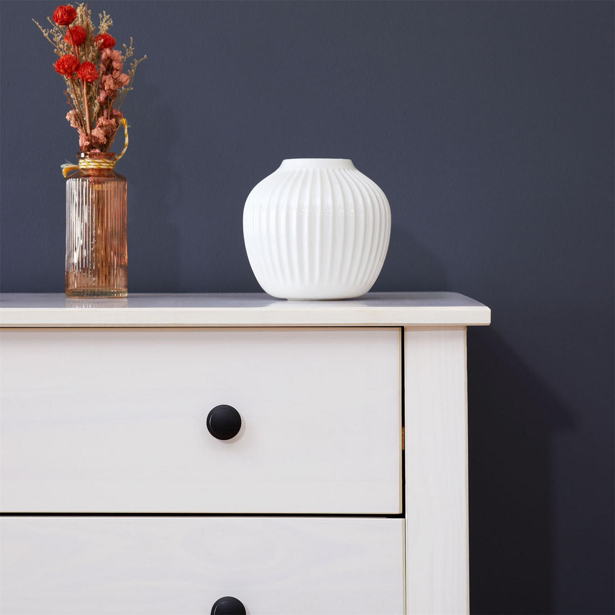 KOMMODE PAULO - Weiß, Holz (80/74/40cm) - CARO-Möbel